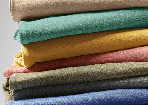 a stack of color T-Shirts