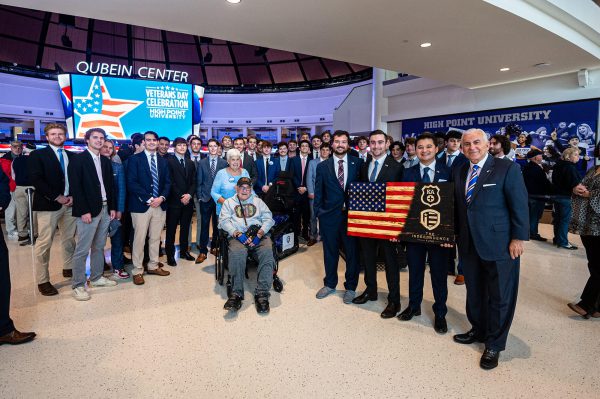 a large group of brothers at a Veteran's Day celebration