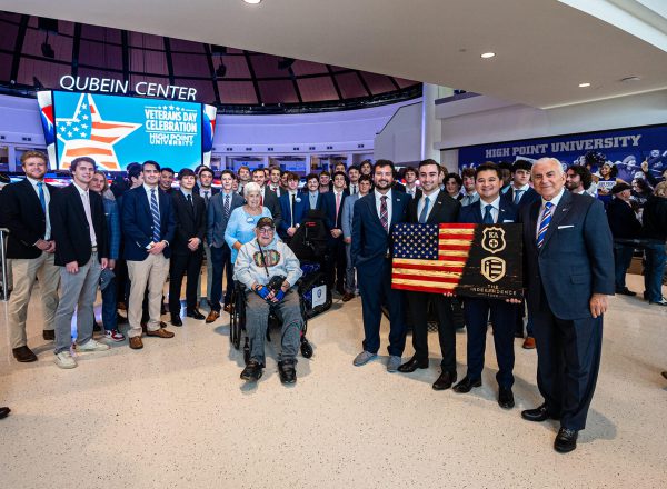 a large group of brothers at a Veteran's Day celebration