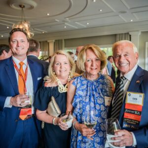 brothers and roses at the Crimson and Gold Society Dinner