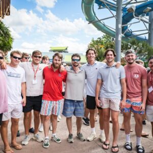 brothers enjoying the Aquatica waterpark