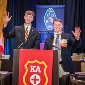 National Undergraduate Vice Chairman Carson Moody and National Undergraduate Chairman Zach Burks