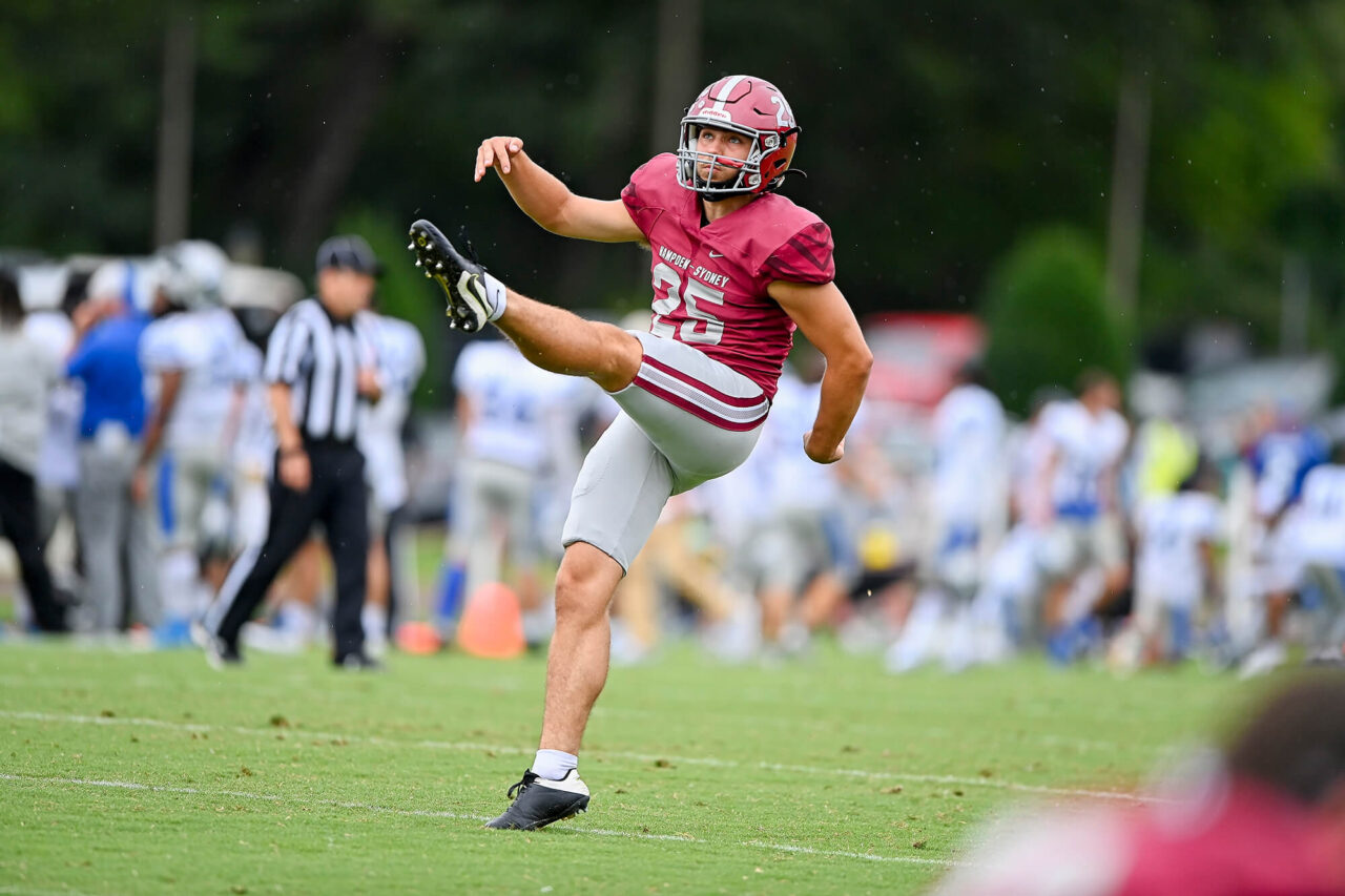 George Langhammer punting