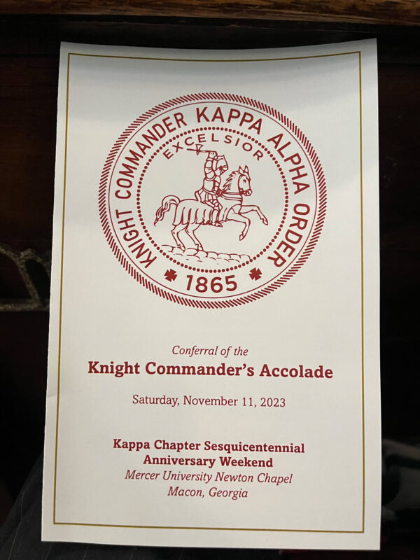 Knight Commander Accolade Program