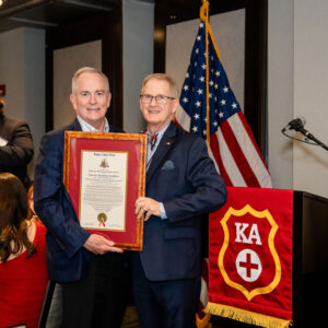 Award Recipient with presenter