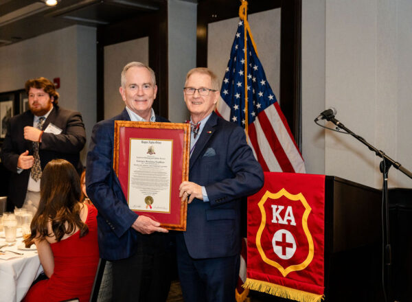 Award Recipient with presenter