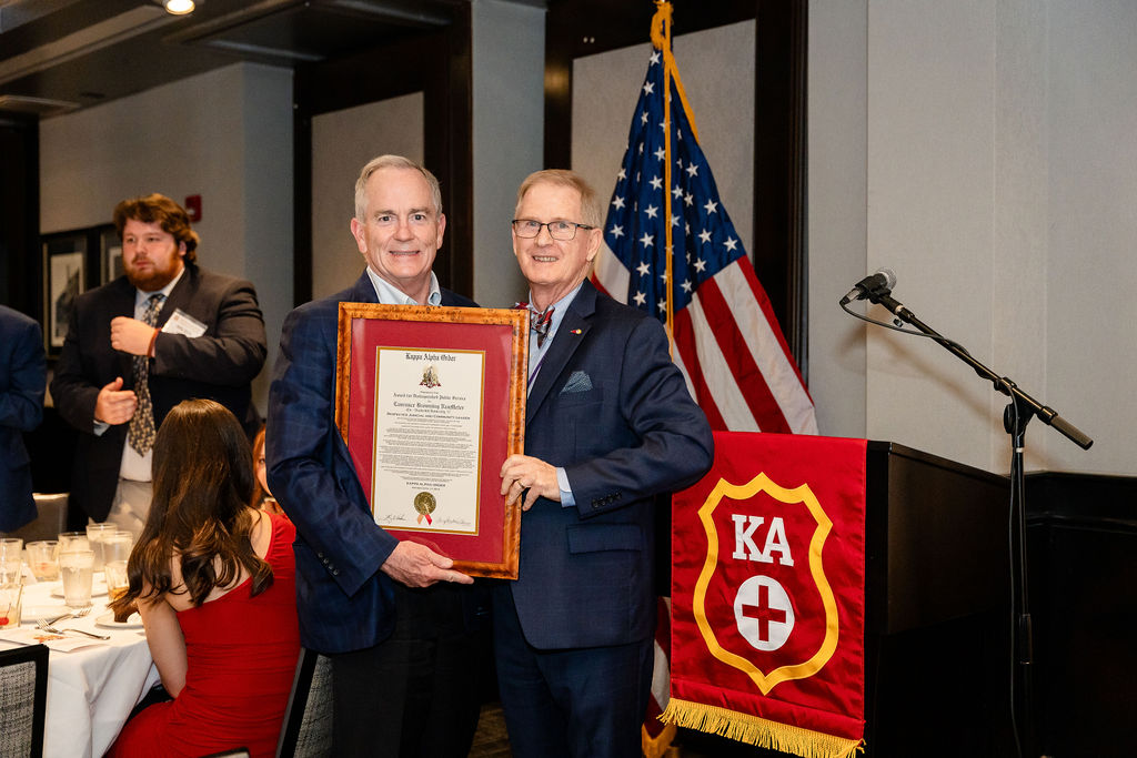 Award Recipient with presenter