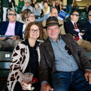 KA alumni and guests in grandstands