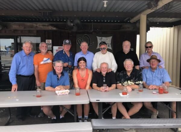 group of men and one lady