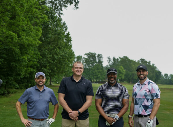 team on course
