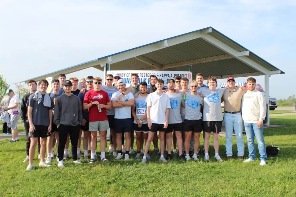 group photo of undergraduate KA brothers