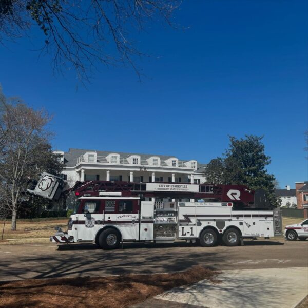 firetruck in front of KA house