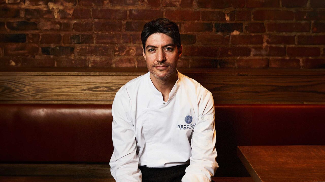 man in chef's jacket